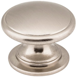 Durham Cabinet Knob 1-1/4" Diameter Satin Nickel 3980-SN