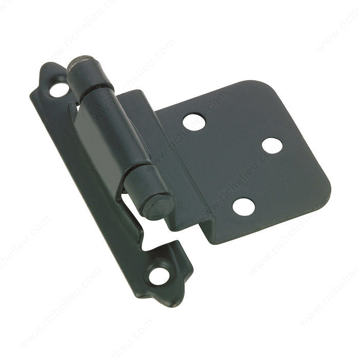 3/8 Inset Hinges Matte Black pair W/Screws BP138900