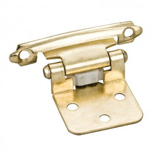 Flush Mount Hinge Polished Brass pair w/screws P5011PB